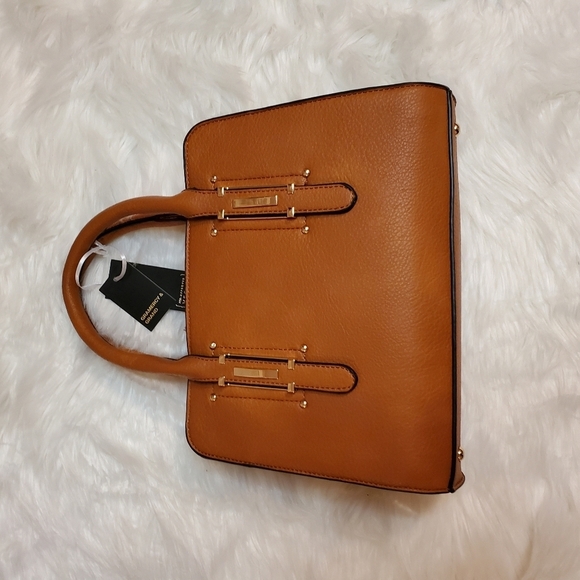 Tan Vegan Leather Bag NWT Long strap - Picture 5 of 5